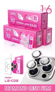 Nuevo precio más bajo Mini lente de cámara Protector de pantalla de cristal de diamante para <span class=keywords><strong>Iphone</strong></span> <span class=keywords><strong>12</strong></span> 14 13 15 16 Pro Max Plus Lente de Cristal de teléfono móvil - Product Image 2