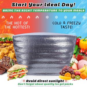 Borsa da <span class=keywords><strong>asporto</strong></span> per cibo caldo veloce per consegna cibo personalizzata borsa termica isolata togo per bevande fredde surgelate - Product Image 4