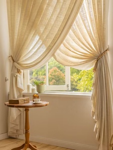 Tinta unita 100% lino tessuto soggiorno <span class=keywords><strong>tende</strong></span> decorative personalizzate <span class=keywords><strong>Tulle</strong></span> oscurante tenda per finestra <span class=keywords><strong>in</strong></span> lino - Product Image 6