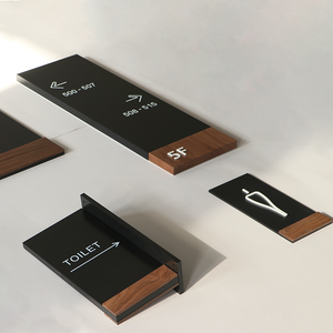 עיצוב מערכת איתור דרך של מלון EZD שלטי חיפוש כיווני פנימי בניין מספרי דלתות דירות לשלט דלת מלון - Product Image 3