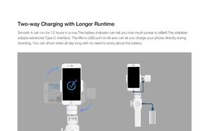 <span class=keywords><strong>Smooth</strong></span>-estabilizadores de mano <span class=keywords><strong>para</strong></span> teléfonos inteligentes, Gimbals de teléfono de 3 ejes <span class=keywords><strong>para</strong></span> cámaras de acción, <span class=keywords><strong>4</strong></span> Uds. - Product Image 5