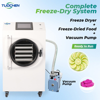 Huislyofilisator Automatische 15kg Vacuümvriesdroogmachine PLC Pomp Hoge Productiviteit Milieuvriendelijk Fruit Groenten