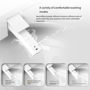 U forma di Design moderno sanitari intelligente bagno bagno pavimento automatico in ceramica Smart water con Bidet