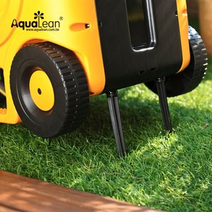 Enrouleur de tuyau d'arrosage compact en plastique de 30 m avec poignée de remorquage pour l'arrosage des pelouses et des jardins - Product Image 6