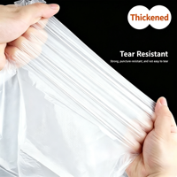 Tablier jetable en plastique PE grande taille avec attaches arrière, imperméable et résistant à l'huile, léger, pour restaurant, ménage et travaux de nettoyage
