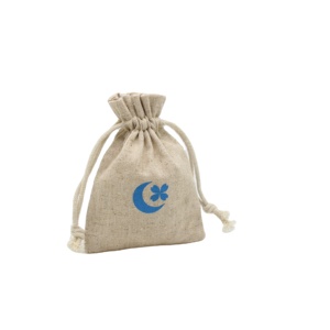 Small Drawstring Jute Tea Bag Custom Printed Hessian Burlap Pouch for Coffee Candy Gift Wrapping - Product Image 3