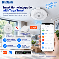Moniteur de qualité de l'air intelligent Zigbee LH-339ZB, capteur de CO2, PM25, PM10, température et humidité, détecteur d'air intérieur intelligent Tuya pour maison connectée