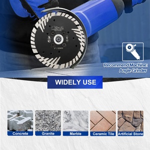 <span class=keywords><strong>Lame</strong></span> de <span class=keywords><strong>scie</strong></span> <span class=keywords><strong>circulaire</strong></span> Turbo Segment Diamond Tile Cutter avec <span class=keywords><strong>dents</strong></span> de Protection inclinées 5/8 ''-11 bride pour couper le marbre de granit - Product Image 3