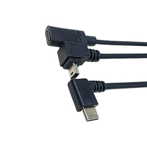 <span class=keywords><strong>Cavo</strong></span> Dati <span class=keywords><strong>USB</strong></span> Type-C a 90 Gradi con Conduttori in Rame per Trasferimento Dati - <span class=keywords><strong>Prolunga</strong></span> da Maschio a Femmina - Product Image 5