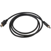 Cable de 1.5M de Alta Velocidad con Blindaje Trenzado, Revestimiento de PVC, Cobre Libre de Oxígeno, Conector Macho-Macho, Resolución 1080P, Embalaje en Bobina para TV