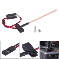 100mm Rosa RC LED-Lichtstreifenleiste Heckstoßstangen-Lampen-Set für 1/10 1/8 RC Crawler Truck Dekorative Beleuchtung Zubehör