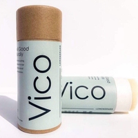 Emballage biodégradable en carton Push up Déodorant Stick Containers Kraft Lip Balm Paper Tube