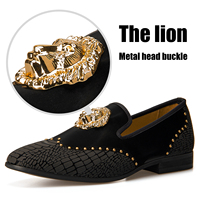 Scarpe da uomo in vera pelle Slip On scarpe nere mocassini di lusso autunnali mocassini da uomo scarpe Casual firmate
