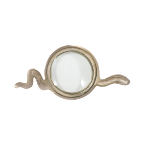Scultura Decorativa in Metallo a Forma di Serpente con Lente d'Ingrandimento per Casa, Bagno, Tavolino da Caffè - Product Image 6