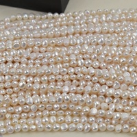 Chaîne de perles d'eau douce cultivées de qualité supérieure, forme baroque, 9-10 mm, grade AA+