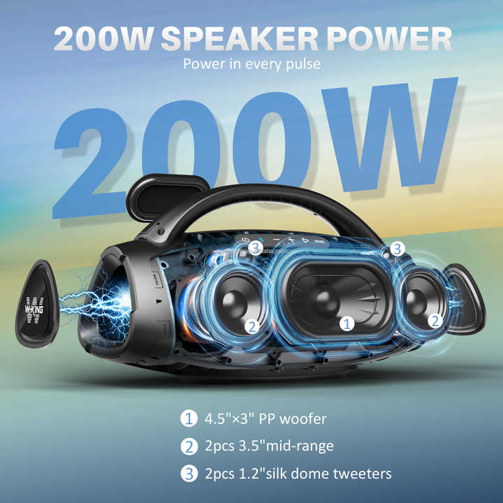2024 New Arrival W-KING X20 D20 Output 200W waterproof Portable