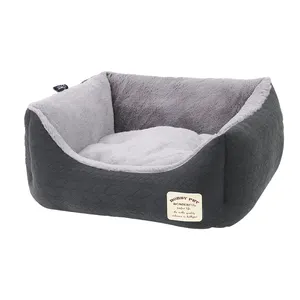 Hot Selling Hond Vierkante Bedden Zacht Verhoogd Huisdier Bedden Wasbare Bedden Voor Honden Cama Para Perros