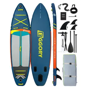 Drop stitch sup bordo inflável 10'8 "35" pesca sup pedal stand up paddle board com assento vara de pesca titular