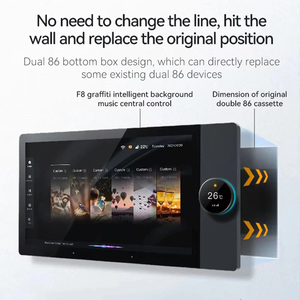 Panneau de commande tactile en verre mural pour produits domotiques intelligents XZJ Gateway Zigbee 4/6/7/8/10/12 pouces - Product Image 4