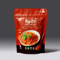 Pochette debout imprimée avec logo personnalisé Sac d'emballage kimchi en plastique de qualité alimentaire à trois joints latéraux avec stockage de cornichons en matériau BOPP/CPP