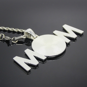 Collier blanc sublimation DIY pendentif amour maman transfert de chaleur strass souvenir fête des mères sublimation maman cadeaux collier - Product Image 4