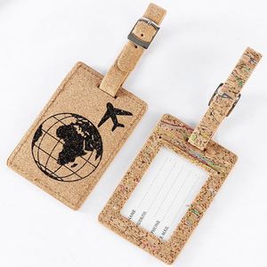 Customized Brand PU Leather Luggage <b>Tag</b> Letter Pattern Soft Waterproof Eco-Friendly Fashion Personalized Custom Logo - Product Image 2