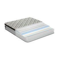 King-Size Orthopädische Gel-Memory-Foam Taschenfederkernmatratze - Langlebiges Umweltfreundliches Modernes Design für Schule & Zuhause