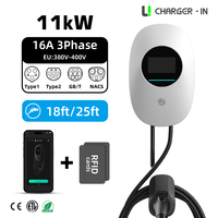 Station de recharge pour véhicules électriques à haute compatibilité 16A 380V 400V 11kW AC Wallbox avec personnalisation OEM ODM