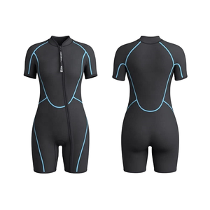 Nouvelle combinaison de plongée en néoprène pour homme, 3 mm, manches courtes, fermeture éclair sur le devant, col en V, grande taille, imperméable - Product Image 1