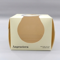 Boîtes d'emballage pour gâteaux en carton de qualité alimentaire, impression personnalisée, estampage à chaud, fenêtre transparente scintillante, boîtes cadeaux portables pour pâtisseries