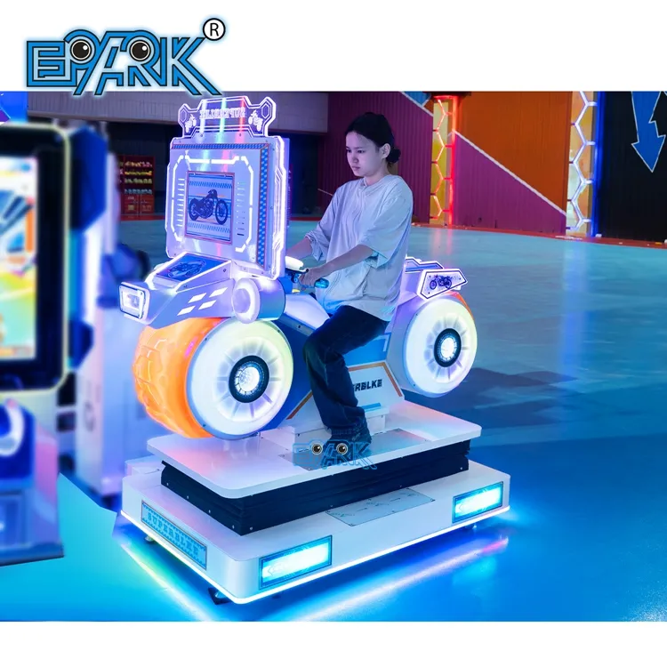 Xu hoạt động trò chơi giải trí ánh sáng đầy màu sắc thể thao trong nhà Arcade phổ biến với trẻ em đu superbike xe máy trò chơi máy