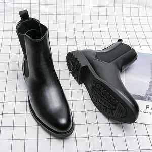 M861 nova chegada couro sapatos para homens ankle boots chelsea bota