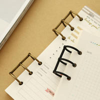 Kreatives Briefpapier a5/a6 Binder Nachfüll ringe Hardcover Ring Draht für helle Farbe Notebooks Binder