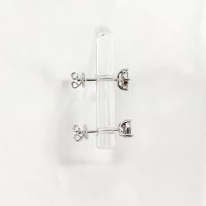 18k oro bianco 0,15 ct taglio rotondo diamante ogni H/SI orecchini nuovo caldo vendite <span class=keywords><strong>MR</strong></span> E0927 - Product Image 3