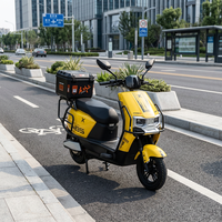 Moto électrique 72V 1500W, scooter longue portée à deux roues, batterie 32Ah, 70 km d'autonomie, frein à disque étanche, suspension hydraulique