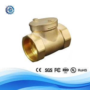 Vanne <span class=keywords><strong>de</strong></span> retenue manuelle en laiton H14W-16T, unidirectionnelle, horizontale, à piston, avec joint en PTFE, vente en gros - Product Image 2