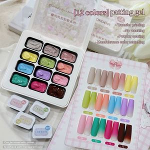 <span class=keywords><strong>MORDA</strong></span> 2025 Nuovo Smalto Gel UV Delicato Colore Macaron Sfumato di Lunga Durata con Motivo a 12 Scomparti per Nail Art Etichetta Privata - Product Image 1