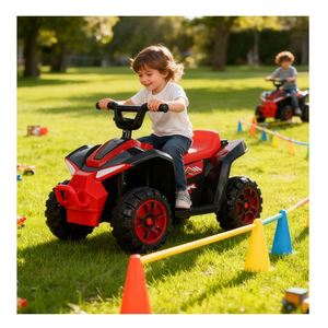 Vehículo de Juguete para Niños Pequeños con Motor Delantero y Trasero, Luces Musicales, Ruedas Sólidas, Manejo Suave, Diseño Azul - Product Image 2
