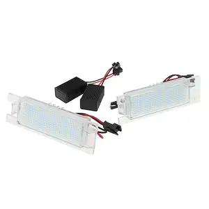 Acessórios para peças automotivas 12V 46408006 18 Pcs 2835SMD LED luz da placa de licença para Fiat 500L 199/Punto 188