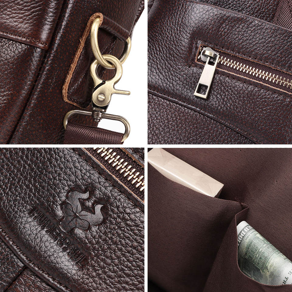HUMERPAUL Custom Leather Laptop Briefcase product view
