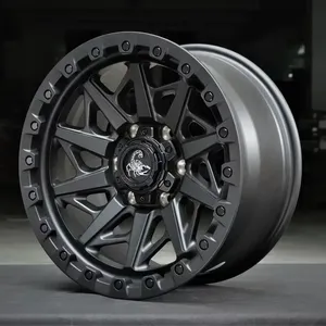 Rines de Acero de 17 Pulgadas, 8.5J, Color Negro, 6*139.7 5*127, Construcción de Aleación, Repuesto/Reparación, Ajuste Universal <span class=keywords><strong>4X4</strong></span> para Jeep - Product Image 1