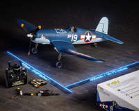 Modèle d'avion RC F4U Corsair 2.4G Brushless 4CH Xpilot Gyro RC Stunt Flying Fighter Glider