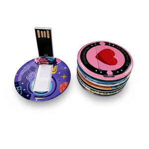Memoria USB Redonda para Tarjetas de Presentación, Regalo Promocional, 128 MB, 256 MB, 512 MB, 1 GB, 2 GB, 4 GB, Personalizable con Publicidad - Product Image 5