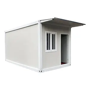 Lưu trữ 20ft di động có thể tháo rời biệt thự di động và phẳng gấp kho gói container nhà cho thuê