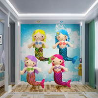 Poupées sirènes princesse très populaires, jouet en peluche super doux en coton PP, avec paillettes, lavées et vernies aux UV, 31-50 cm, cadeau d'anniversaire