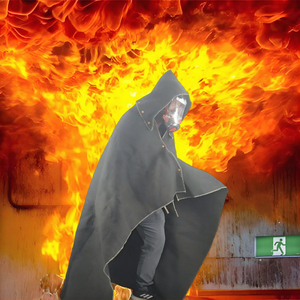 Manta Ignífuga de Emergencia, Agradable al Tacto, de Fibra de Carbono y Aramida, Recubierta de Silicona, Sin Fibra de Vidrio, 150x185cm - Product Image 5