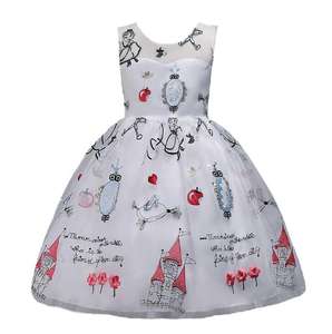 Cy11735a Nouvelle Robe de Soirée pour Bébé Fille, Modèle Unique pour Performance au Piano, Robe de Cérémonie pour Enfants avec Motifs Floraux - Product Image 5