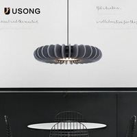 Abat-jour suspendu combiné en fibre de polyester acoustique décorative et insonorisante pour plafond, design créatif