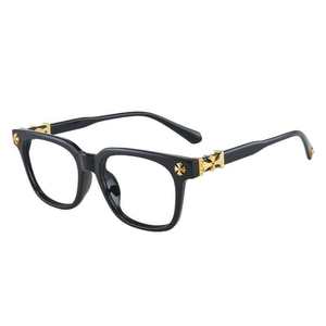 Classical Blue Light Blocking Glasses Black Lightweight PC Frame Wedding Flat <b>Sunglasses</b> for Travel Fashion Optical Glasses - Product Image 1