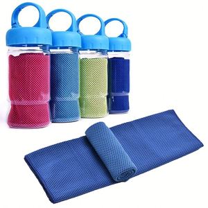 Wholesale Instant <b>Cooling</b> in Portable Bottle, Bulk Custom Logo Ice Towel for Sports Events, Gym Promotional Gift - Product Image 1
